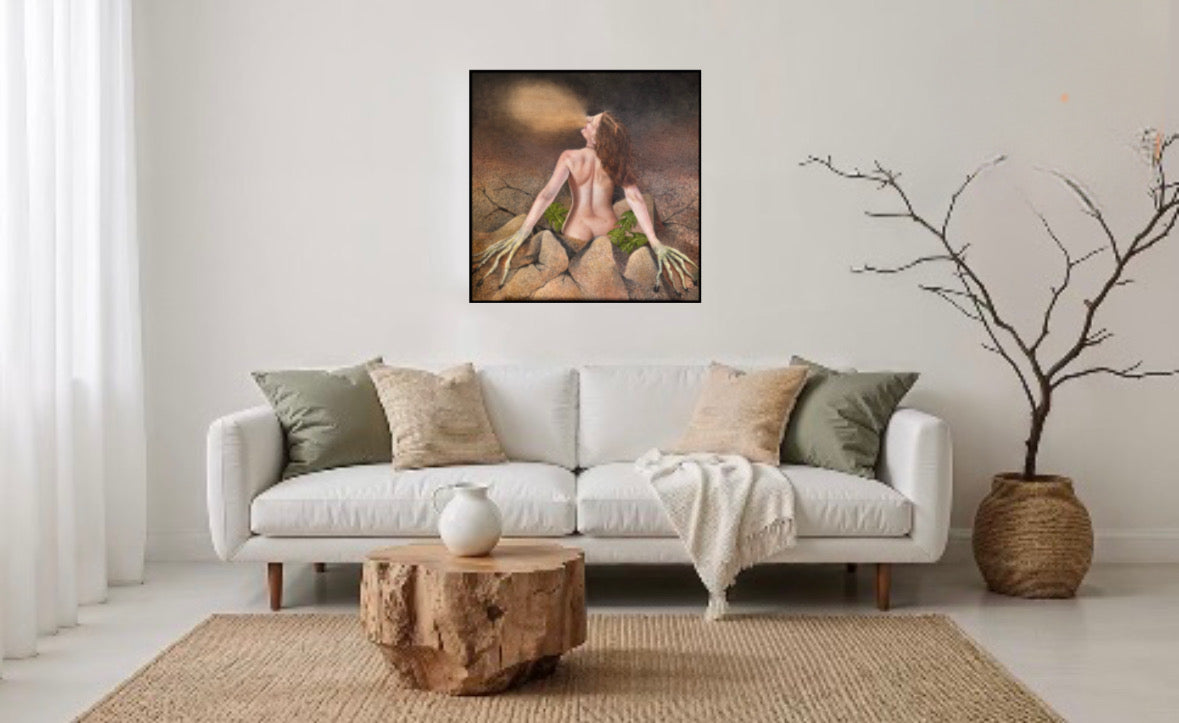 "Løvetannsbarn 2" Originalt oljemaleri