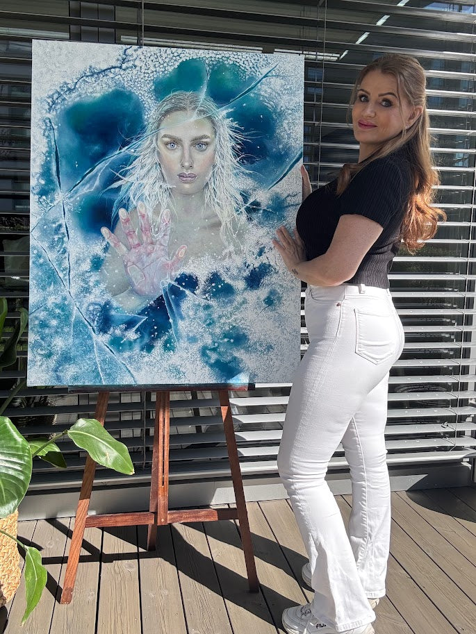 "Cold as Ice" Kunstpapir trykk i begrenset opplag