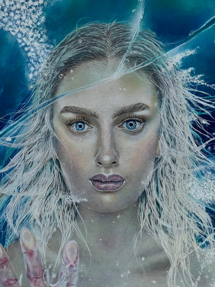 "Cold as Ice" Kunstpapir trykk i begrenset opplag