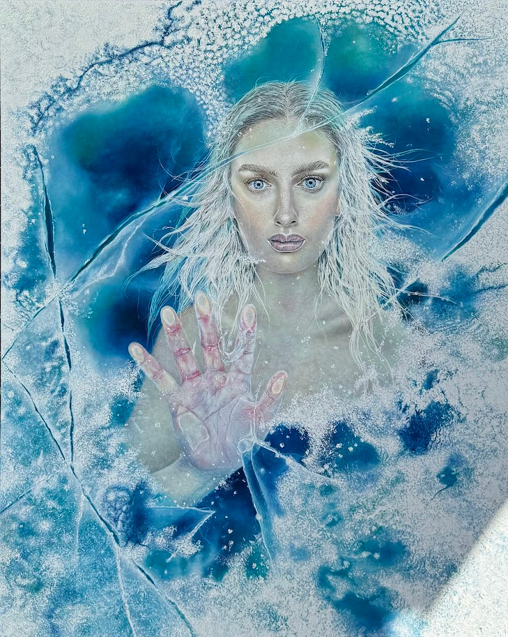 "Cold as Ice" Kunstpapir trykk i begrenset opplag