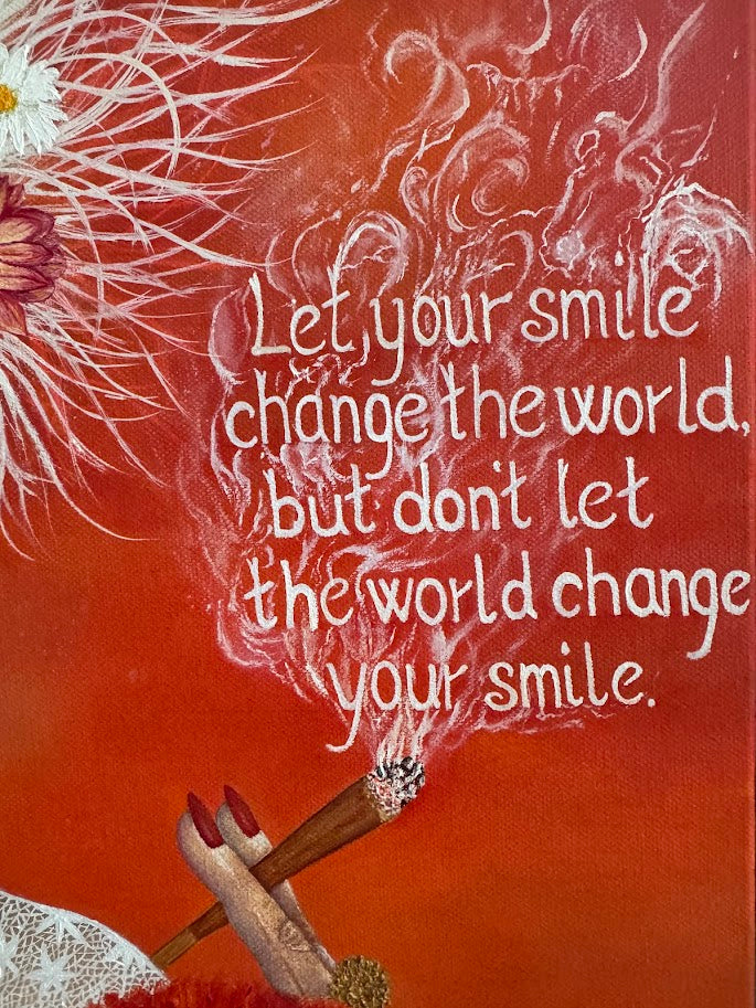"Smile" Originalt oljemaleri